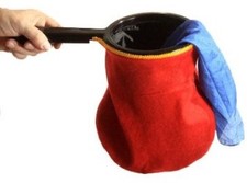 CHANGE BAG STANDARD RED WITH ZIPPER BY BAZAR DE MAGIA MAGIC TRICK ILLUSION STAGE
