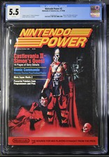 Nintendo Power 2 CGC 5.5 Castlevania Magazine 1988 with Poster Simon's Quest