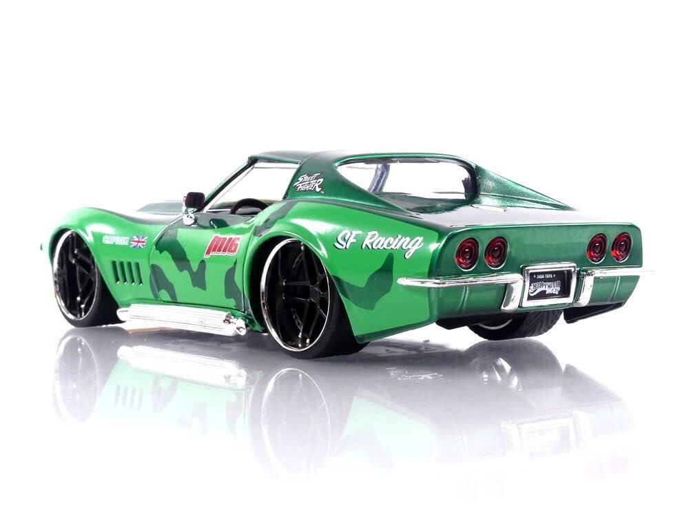 Jada Street Fighter Cammy + 1969 Chevrolet Corvette Stingray ZL1