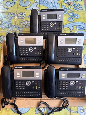 Festnetztelefon Alcatel Lucent 4029 Digital Phone FR Urban Grey Azerty SET 5 gebraucht
