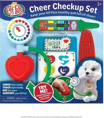 Elf Pets Cheer Check Up Set   4 pc. Vet Kit for Kids   Pretend Play Doctor... 