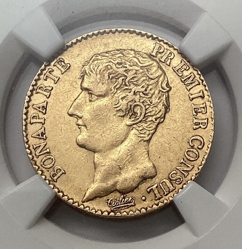 AN 12A France Gold 20 Francs Premier Consul NGC AU-55 (1803-1804) - Picture 2 of 4