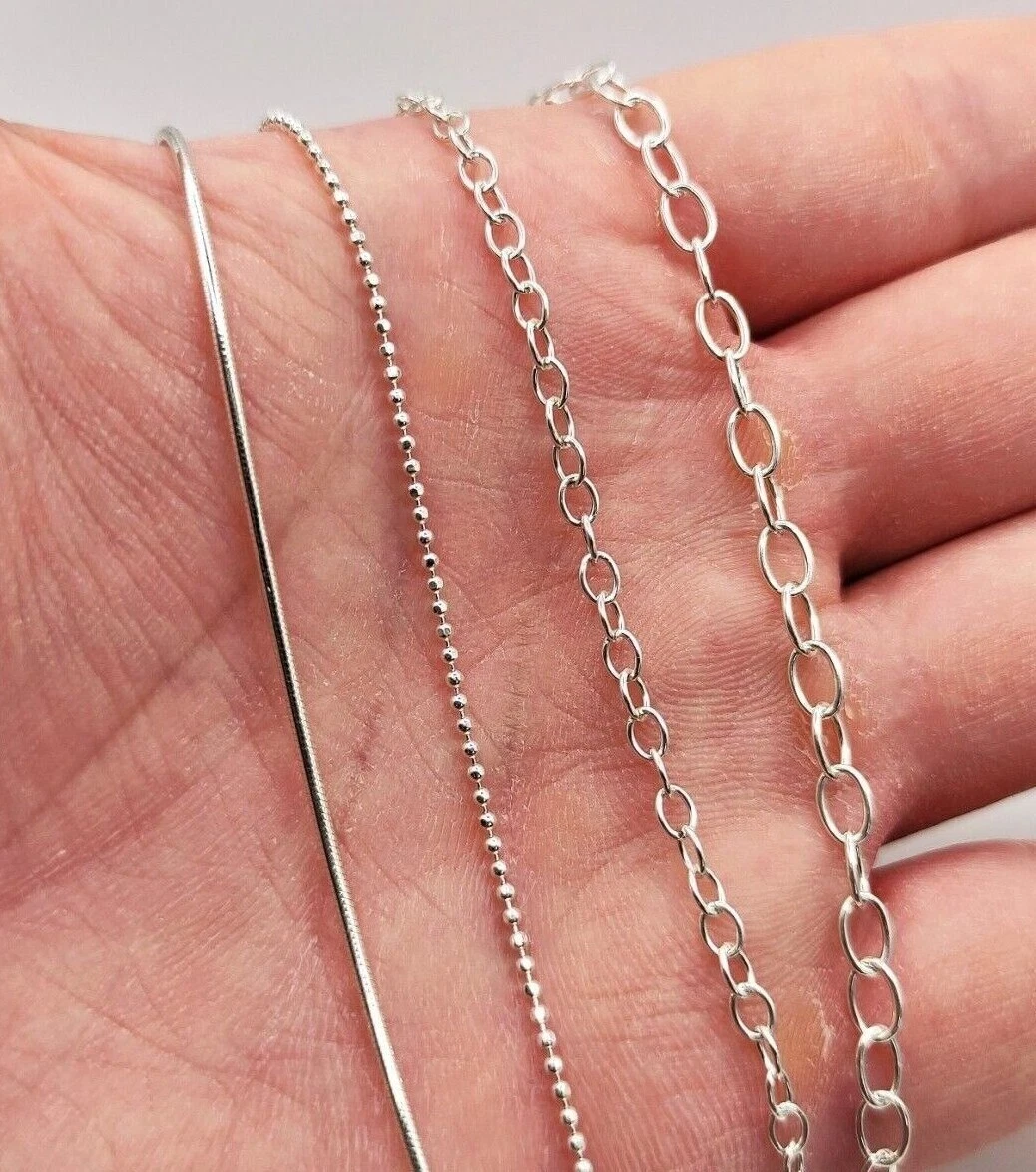 Adjustable sterling clearance silver chain