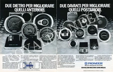 PIONEER 80s advertising' Speakers Car Stereo Centrate Series,kex,kpx,Dex,Cdx