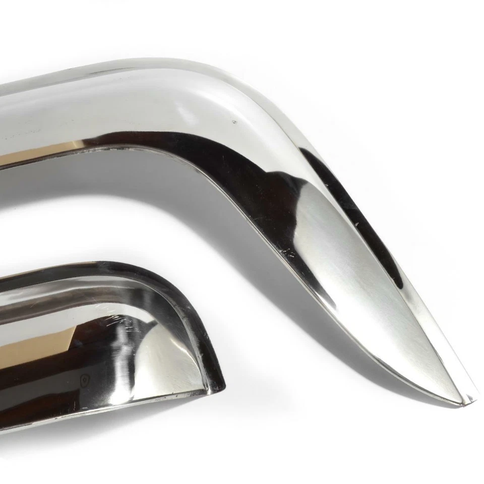 Viseira de chuva protetor de vento cromado para Hino Mega 500 Victor Truck 2003-ON - Imagem 3 de 4