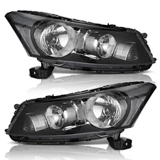 Headlights Assembly For 2008-2012 Honda Accord 4Dr Sedan Corner Lamp Left+Right