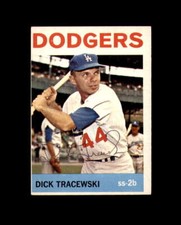 Dick Tracewski Signed 1964 Topps Los Angeles Dodgers Autograph