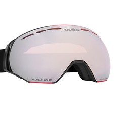 Skibrille Snowboardbrille Goggle konrastscheibe silber verspiegelt  Antifog
