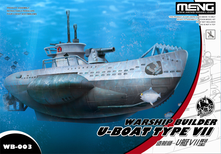 Meng WB-003 U-boat Type VII Q Edition Plastic Assembly Model Kit
