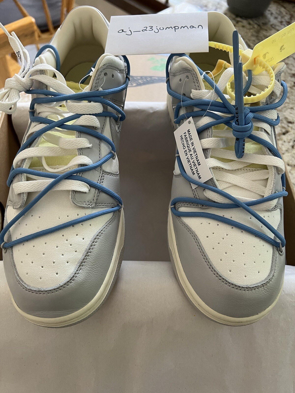 OFF WHITE X NIKE Taglia 13 Uomo Nike x Off White Dunk Low Lotto 05 di 50