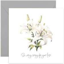 Old English Co. 'Very sorry For Your Loss' Sympathy Card for Friends and Fami...