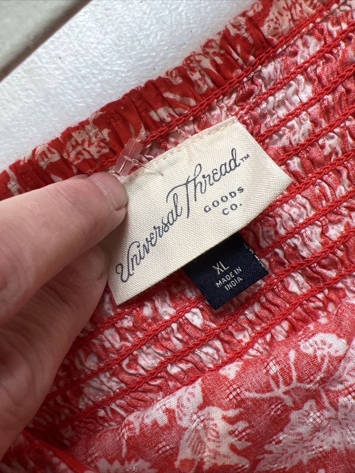 Universal Thread Red Floral Pattern Print Dress X… - image 9