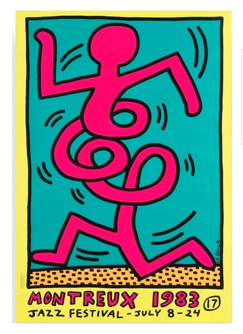 KEITH HARING Montreux Jazz Festival 1983 Original Print SET