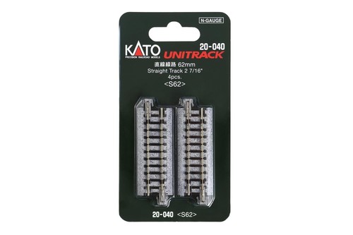KATO 20-040 N Gauze Unitrack Straight Track 62mm 4pcs Railway Model Train - Picture 2 of 6