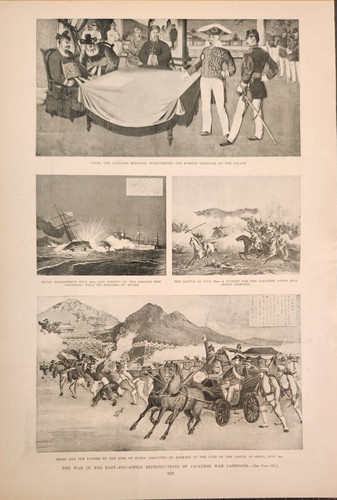 Japan Japanese War Cartoons War In the East Korea Harper's Weekly 1894