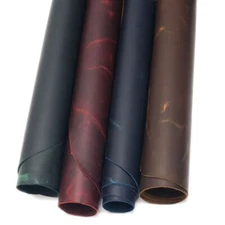 Aurora Waxy Buffalo Leather Full Side – Chrome Tan/Veg Re-Tan Pull-Up – SLC