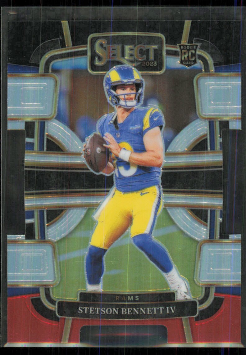 2023 Panini Select Concourse Red Black Die-Cut Prizm Stetson Bennett IV Rookie
