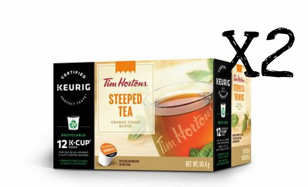 Tim Hortons Keurig Single Serve K Cups Coffee Canada Steeped Tea