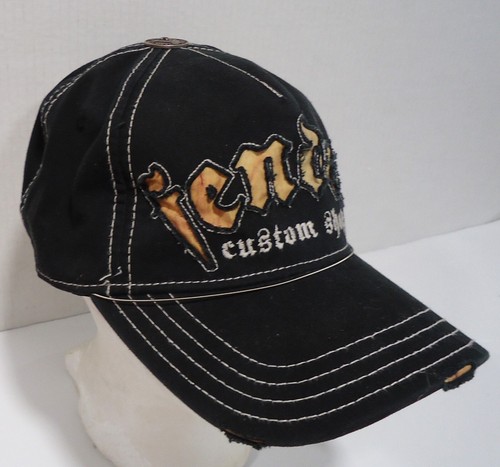 Fender Trucker Hat Cap Rare Custom Shop Distressed Black Guitar Recessed Letters - Picture 9 of 18