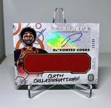 2022/23 Topps Inception OTE DE'VONTES COBBS AUTOGRAPH/AUTO JERSEY CLOTH /99