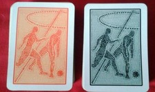 2 BOUCHES playing cards TOTOCALCIO MODIANO 1964 stamp Lire 500 wild ace