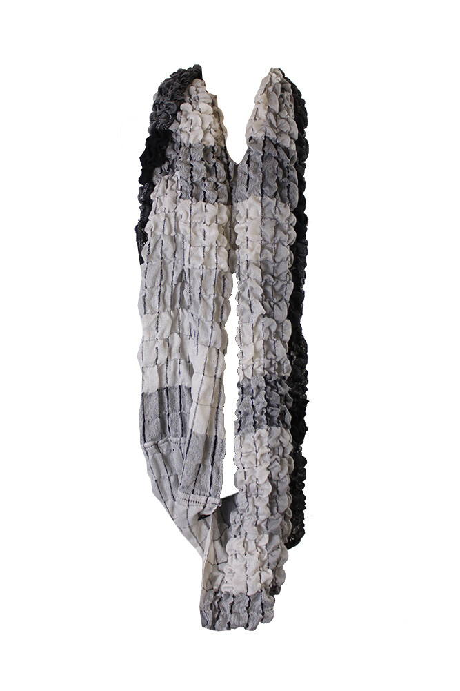 Черный серый шарф в клетку Buffalo Bubble Infinity Loop шарф Cejon OS