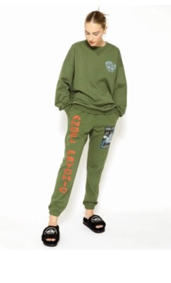 Boys Lie Angel Psychic V2 Sweatpants in Olive Size Small Nwot