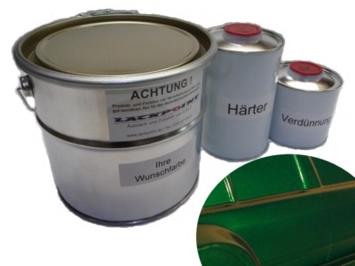 1,75 Liter Set 2K Autolack Dark Green Metallic kein Klarlack Tuning Lackpoint !