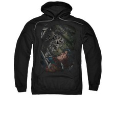 SUPERMAN EPIC BATTLE Licensed Adult Pullover Hooded Sweatshirt Hoodie SM-3XL