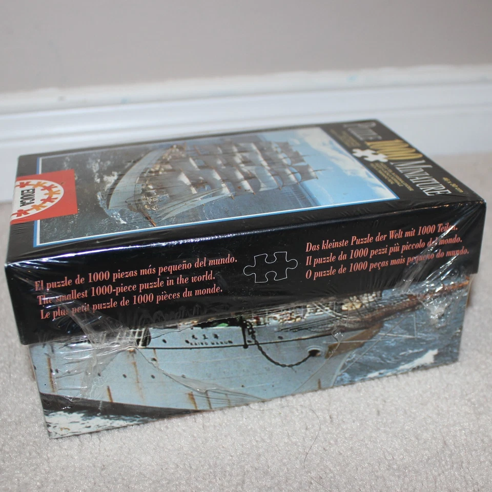 Puzzle miniatura Educa España 1000 piezas sellado vintage 1997 Kaiwo Maru 海王丸 Japón Foto 4 de 4