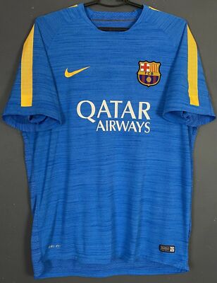 MEN'S NIKE FC BARCELONA 2015/2016 TRAINING SOCCER FOOTBALL SHIRT