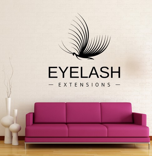 Wall Vinyl Decal Makeup Extension Eyelashes Beauty Salon Decor z4798 - 第 1/3 張圖片