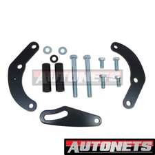 BBC Black SWP Power Steering Pump Bracket Kit Saginaw GM Big Block Chevy 396454