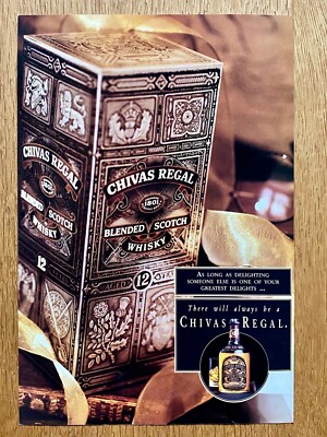 Chivas Regal Scotch WhiskyOriginal 1993 Vintage Advert Werbung Reklame