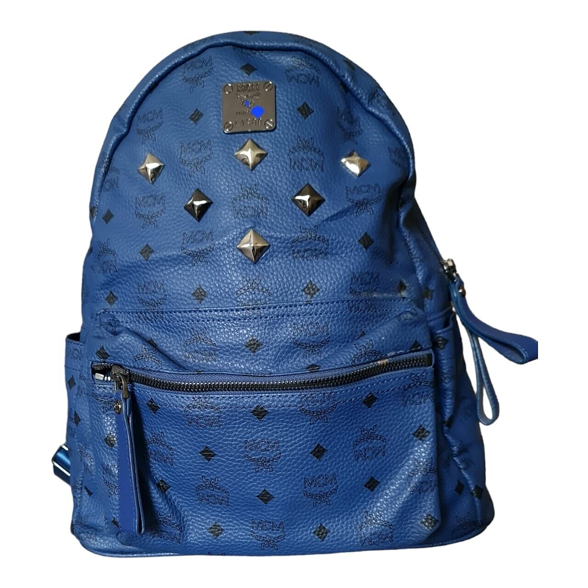 MCM Rucksack Studded Blue Leather Backpack Large | eBay MCM Rucksack Studded Blue Leather Backpack Large | eBay