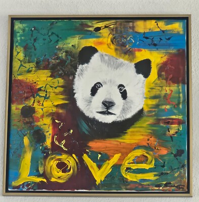 Erol Sander Gemälde Panda Love Charity