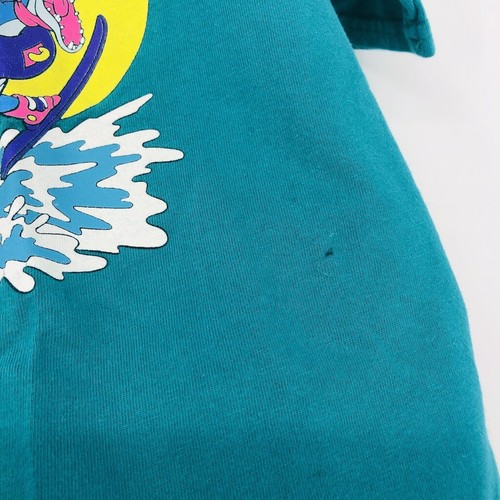 VTG 90s Disney Kids Teal Blizzard Beach Cotton Short Sleeve T-Shirt Size 10/12 - Picture 10 of 10