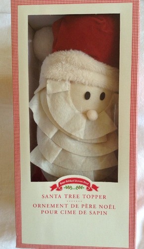 POTTERY BARN KIDS SANTA CHRISTMAS TREE TOPPER - Picture 2 of 4