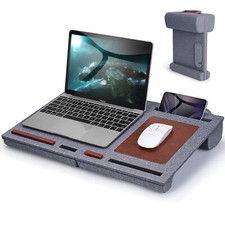 Lap Desk - Fits up to 15.6 inch Laptop Desk Built in Mouse Pad Portable Lap S...