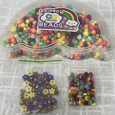 Go Create Rainbow Beads ,Smiley Face Multi Color Beads,Flower Beads