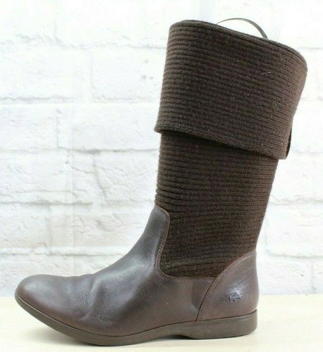 Mid Calf Leather Boots Size 