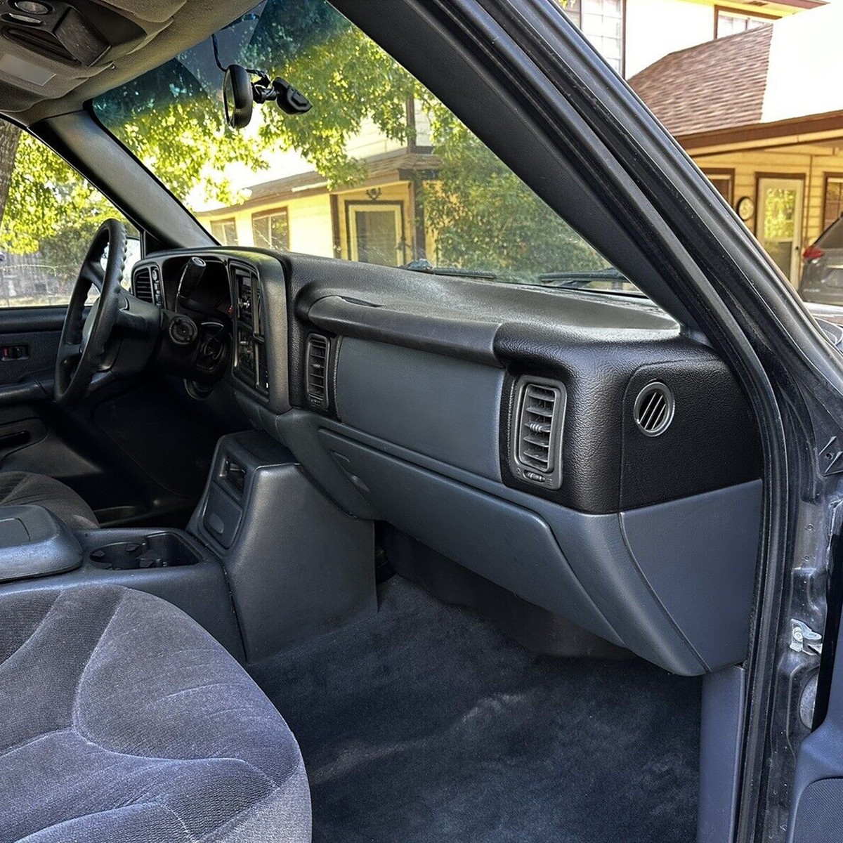 Hide Black Molded Dash Cover Overlay Fit For 1999-2006 Silverado