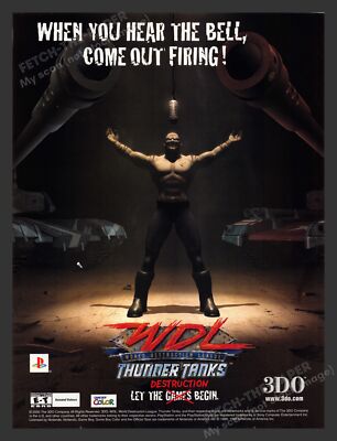 World Destruction League: Thunder Tanks Video Game 2000 Print Advertisement