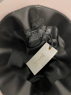 $348 SUPERDUPER Women Pink Open FT Wide Brim Fedora Hat Size  display picture 3