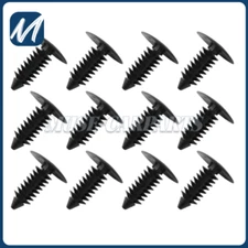 100X 8mm Bumper Clips Auto Car Hole Plastic Rivets Fastener Fender Push Pin NEW