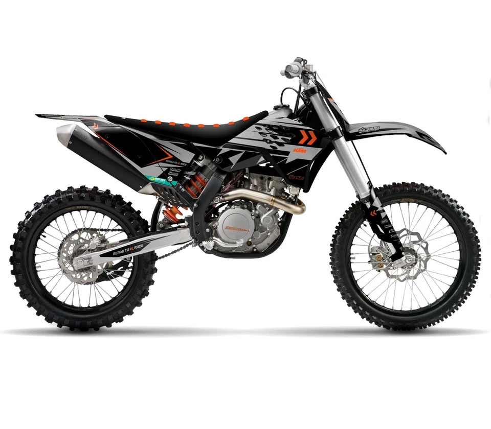 KTM Dekor EXC 125 200 250 300 400 450 530R 2008 2009 2010 2011 Aufkleber SCRUB - Bild 2 von 4