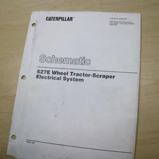Caterpillar 627E Scraper Electrical Schematic diagram manual repair pan SYSTEM