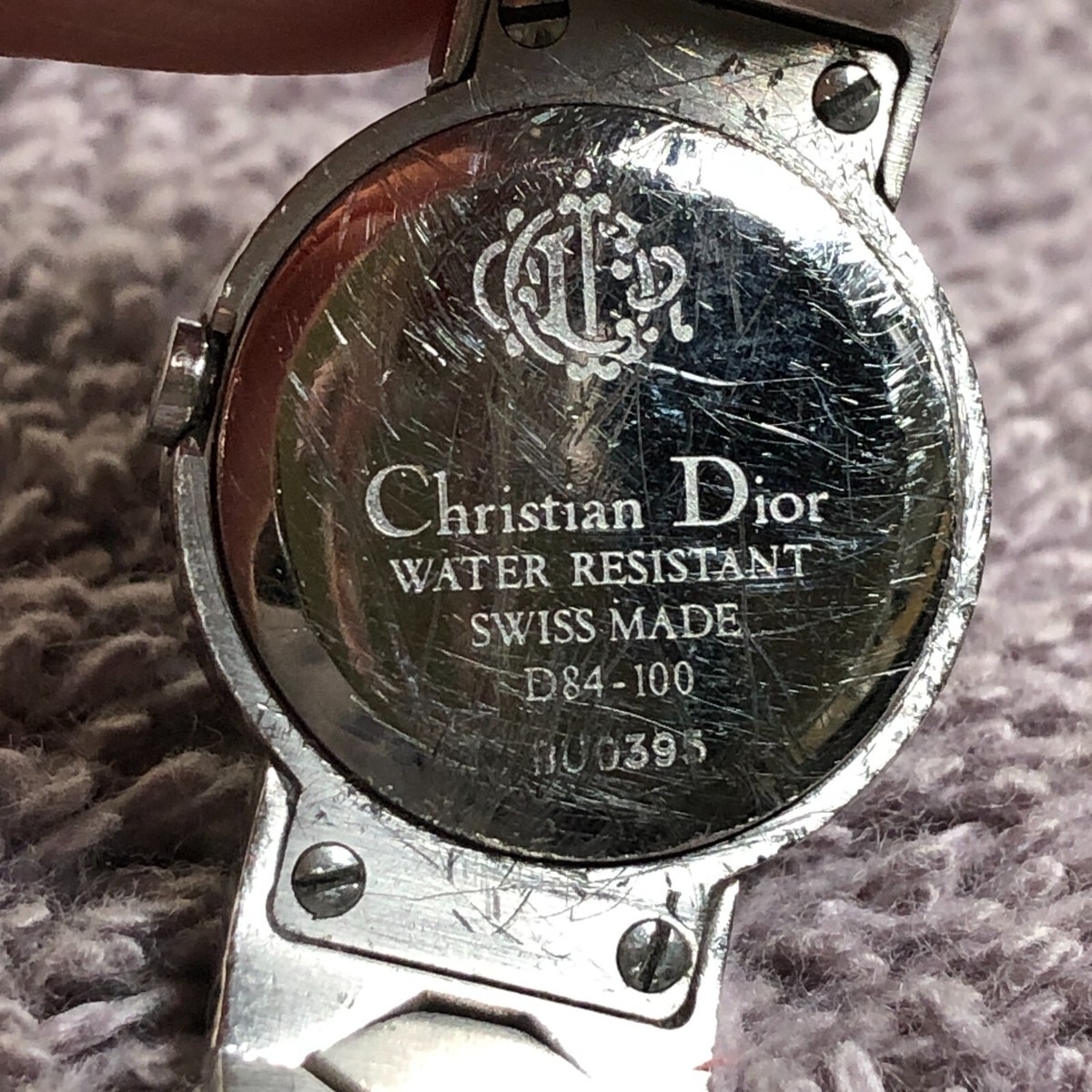 Christian Dior Paris Women D84-100 Dress Swiss Black Dial Quartz