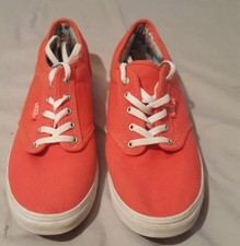 Vans Off The Wall TB4R Women s 5.5 Coral Pink Canvas Skate Shoes