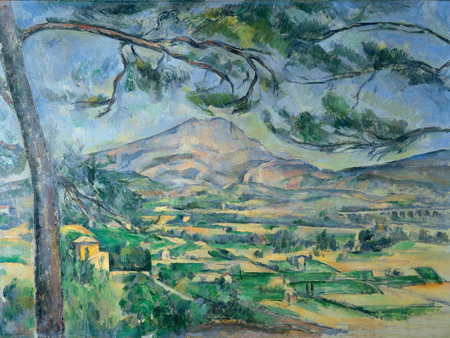 Oil painting Paul Cézanne - Nice landscape St. Victor